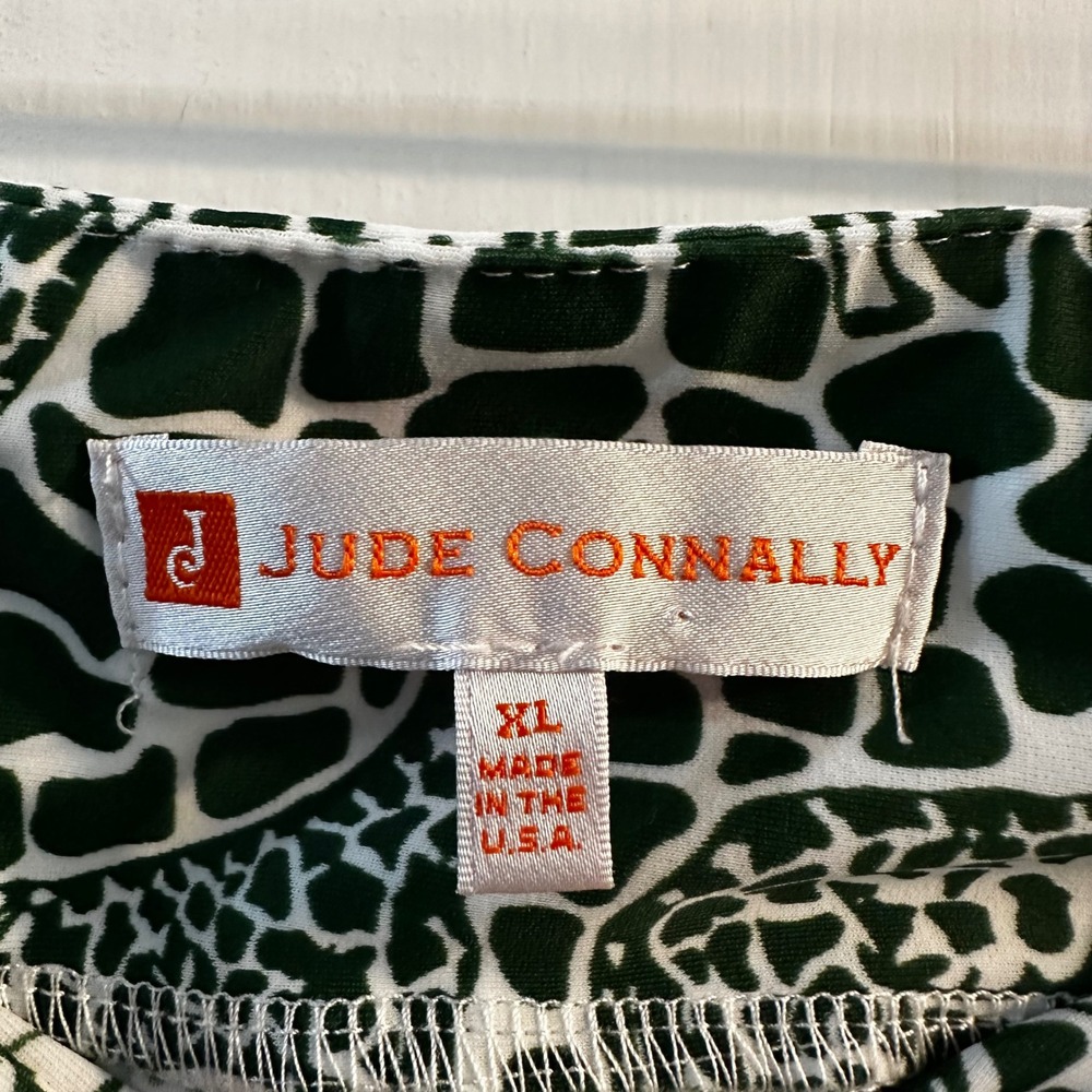 Jude Connally Green Giraffe Print Skort XL Activewear Golf Tennis Skirt Pockets - Picture 4 of 9